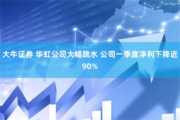 大牛证券 华虹公司大幅跳水 公司一季度净利下降近90%