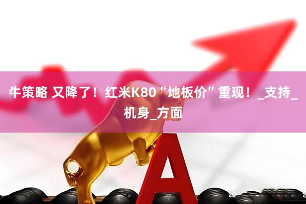 牛策略 又降了！红米K80“地板价”重现！_支持_机身_方面