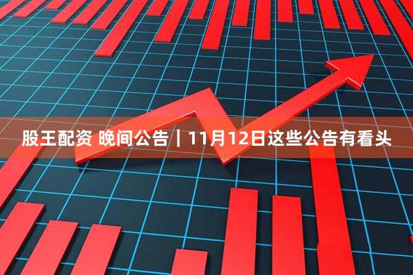 股王配资 晚间公告｜11月12日这些公告有看头